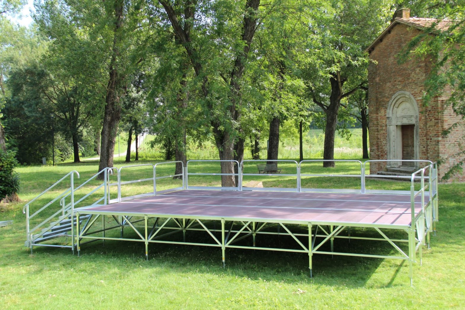 palco modulare prefabbricato